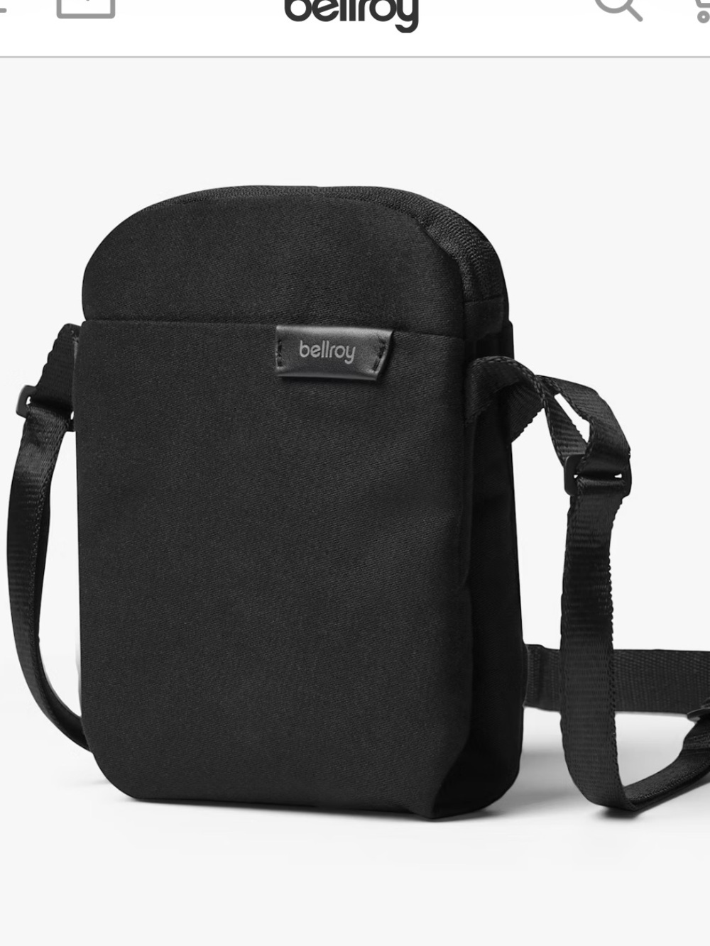 Bellroy City Pouch Black Compact Crossbody Pouch - Australian Brand - All people